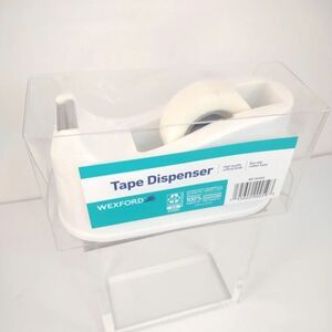 Wexford Desktop Desk Tape Dispenser White NWT